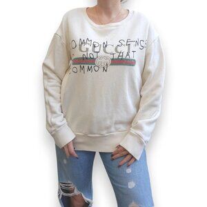 GUCCI × Coco Capitan Common Sense Is Not That Common Sweatshirt